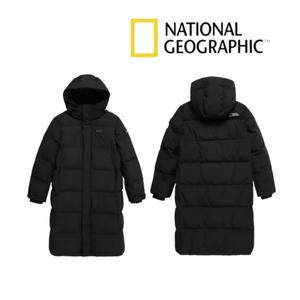 국내A/S가능 내셔널지오그래픽 카이만 프로 롱패딩 남녀 공용 구스 다운 점퍼 블랙 25년 신상