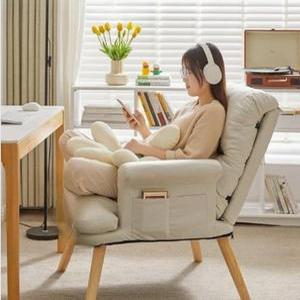 안락의자 1인용 독서의자 게이밍 높이 편한 안락 아이보리 무중력