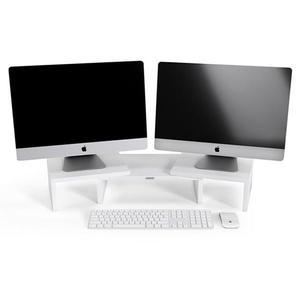 듀얼모니터 받침대 LDC 003L 화이트 루덱