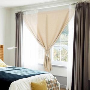 패브릭 셀프 안방 붙이는 방한 가림막 커튼 먼지없는 부착커텐 인테리어 나비주름 암