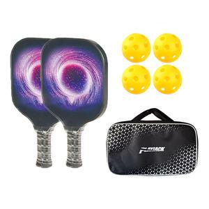 플레이잭 피클볼 풀세트 일반형 2인 유리섬유 패들 라켓 공 가방 포함