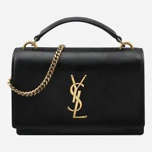 생로랑 5S 533026 D422W 1000 선셋백 체인 크로스백 골드 블랙