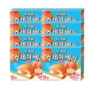 오리온 후레쉬베리 복숭아 336g 8개