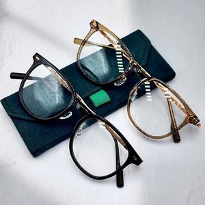 글라스렌 가벼운 사각 투명 패션 빅사이즈 안경테 남자여자 얇은 뿔테안경 블루라이트차단 TGL59