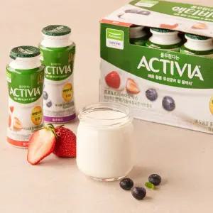 [풀무원] 다논 액티비아 딸기+블루베리 멀티팩 (130ml8개)