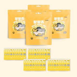 펫라벨 왕왕츄 고양이간식 대용량 츄르 치킨맛 30g x 10개 4팩