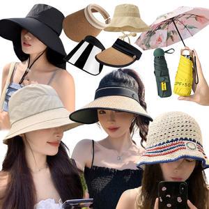 [1+1특가]여름준비 기획 목안타는 모자 자외선차단 바스락 턱 끈 벙거지 썬캡 버킷햇 모음