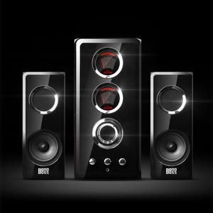 보노보스 2.1채널 우퍼 컴퓨터 PC용 게이밍 멀티미디어 LED 앰프 스피커 BOS-5000 TITANⅡ