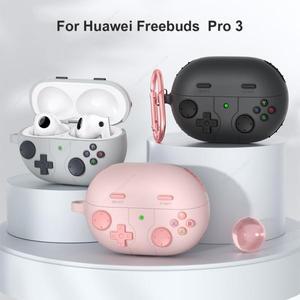 화웨이 Freebuds Pro 3 2 4 4E 5i 6i 커버 용 3D 게임패드 만화 이어폰 케이스 후크가있는 귀여운 실리콘
