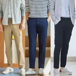 남성고탄력스트레치팬츠3종세트