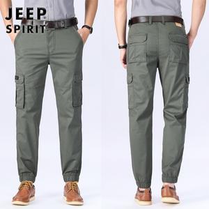 지프 JEEP 남자 조거팬츠 스판 밴딩 카고바지 건빵 빅사이즈 작업복