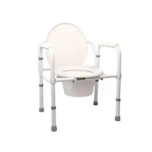 대만 환자용 화이트 이동식 접이식 좌변기 장애인 노인 변기 화장실 높이조절 요양 간병