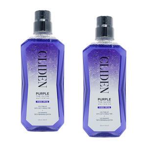 LG생활건강 CLIDEN 클라이덴 퍼플 더 글로우 화이트닝 미백 가글 320ml 2개_