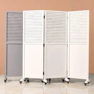 [simplys]패널 갤러리 이동형 바퀴 파티션 (1790) 가림막 원목 이동식 접이식 인테리어 칸막이