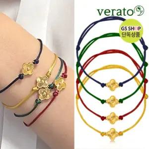 *11월마법특가*[GS단독]베라토 24K 순금 골든럭키 크로버 데일리 매듭 팔찌