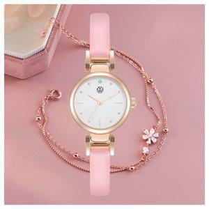 [폭스바겐]스와로브스키 스톤 사용 H 러그 팔찌 세트 무료각인 로즈골드