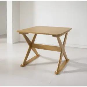 스퀘어 고무나무 원목 카페 2인용 식탁 프레임 방문설치 원룸 1인가구