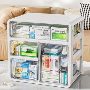 구급약통 서랍형 약통 패밀리 투명 보관함 약상자 대형 정리함