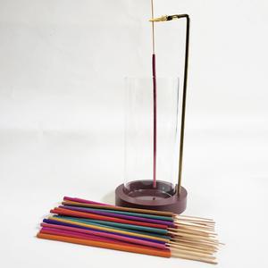 타이아로마 인센스 유리 홀더 + 인센스 향 스틱 냄새제거 벌레퇴치