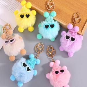 키링 먼지인형 백참 에어팟 우정키링 가방  자동차 차키키링 폼폼이 키홀더 열쇠고리