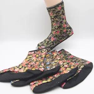 여자 기모 버선 양말 세트 보온 실내 덧신 3켤레