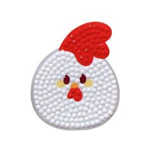 DIY 보석십자수 키링 십이간지 닭 6x5cm