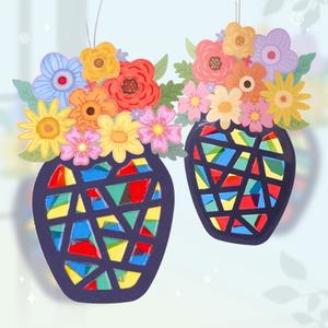 [미술샘] 썬캐쳐 컬러링 화병