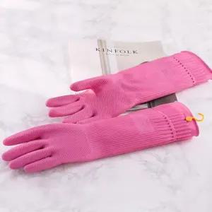 한국산 걸이형 고무장갑 소/긴고무/장갑/세차/고리/김장/미용/설거지/작업용/청소/주방용/주방/김장용/편한