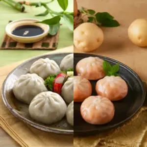 아하 감자만두 찐만두 1.4kg 고기+김치 감자피 만두 묶음세트 업소용 대용량