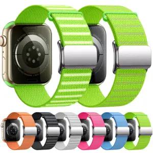 애플워치11 10 9 8 7 울트라 3 2 1 41 42 45 46 49mm 호환 빛반사 라이트 버클 나일론