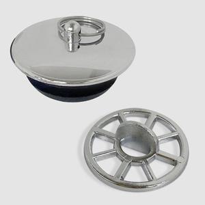 국내생산 (크롬 욕조마개+크롬 욕조망35mm) 거름망 (WFHKC0A)