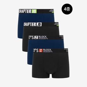 [시글락]ZIKLAG 남성 에센셜 드로즈 팬티 4종세트