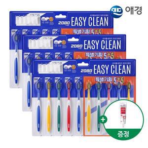 2080 이지클린 초미세모 칫솔 5+5입 X 3개+치약 50g 제공