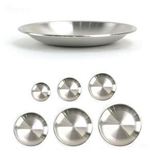 스텐 27종 원형 앞접시 반찬그릇 반찬접시 캠핑접시 어린이 간식접시 지름 12.8cm 15.8cm 19cm 22.5cm