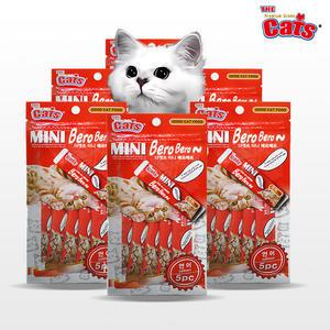 더캣츠 미니 베로베로 짜먹는 연어 10g x5p x6봉 고양이 습식 간식 츄르