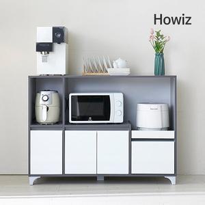 [하우위즈]올리브 1200 다용도 멀티 광파오븐렌지대 수납장(깊이 550)