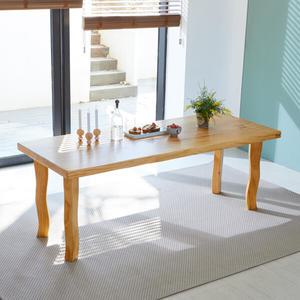 해찬솔 통원목 비담art 테이블2400 (8인용식탁 책상 원목테이블)/주문제작가능/원목테이블/대형회의테이블/