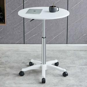 리프팅 티테이블 이동식 식탁 블랙원형60CM 80CM 업무용 리프팅59 원탁 높이조절