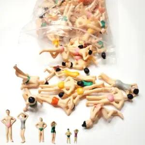 여름 사람 미니어처 모형 디오라마 수영장 해변 해수욕장 바다 인간 피규어
