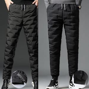 여자형 패딩 팬츠 남자형 슬랙스 카고형 조거방풍바지 밑단스판밴딩형 패딩 바지 조거팬츠 남자 겨울 작업