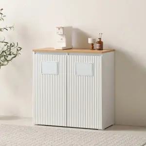 휴지통 수납장 정수기장 분리수거장 탕비실장 2칸 80cm P0000RZA