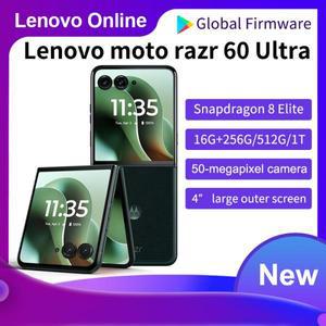 글로벌롬 정품 레노버 모토로라 모토 레이저 60 울트라 5G 휴대폰 안드로이드 스냅드래곤 8 엘리트 폴더블
