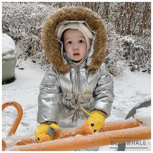 [블루고래] NEW 유아동 실버 골드 올인원 스키복 올오버 방한복 일체형 썰매복 점프슈트 보드복 눈썰매장