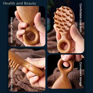 백단 두피 마사지 빗 자오선 23  이빨 머리 바디 아름답게 괄사긁기 케어