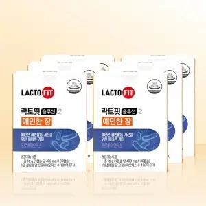 종근당건강 락토핏 솔루션 2 예민한 장 400mg x 30캡슐 x 6개 / iuy