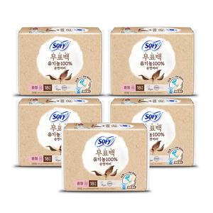 바디피트 유기농 순면커버 무표백 중형 18P 5개