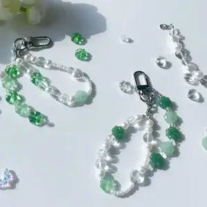 네잎클로버 비즈 키링 만들기 행운의 5종 클로버 열쇠 고리 DIY 세트