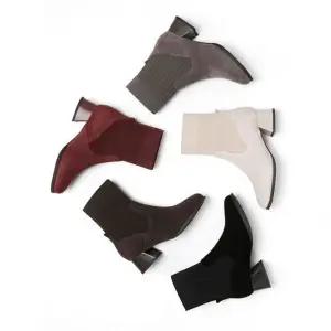 빈스카뮤토 가죽 스웨이드 니트부츠 VC009 729616