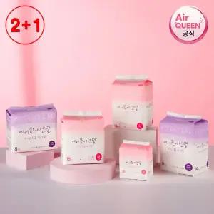 [4 + 2] [에어퀸 공식] 에센셜 에스더버니 순면감촉 생리대 오버나이트 + 에센셜 생리대 중형 2P 동봉