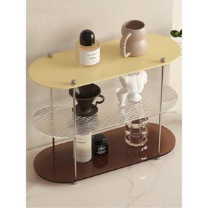 3단 선반 미니 다용도 심플 탁상용 카페 수납 인테리어